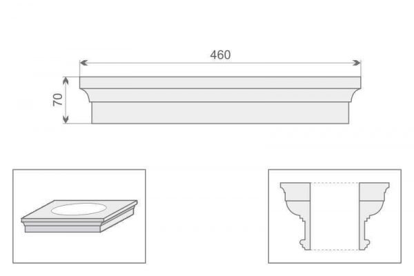 Architraw kolumny AK1/250