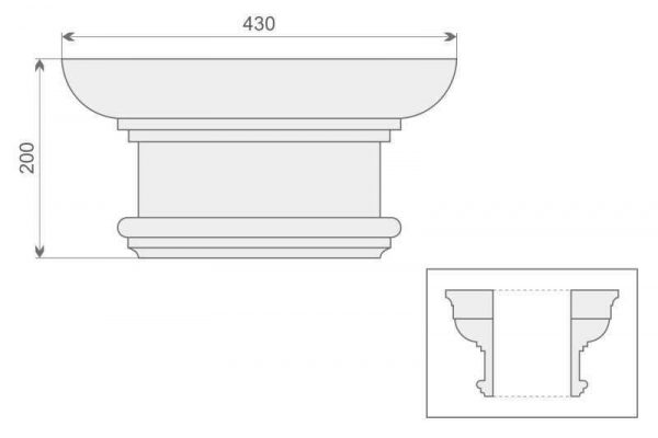 Głowica kolumny GK1/250