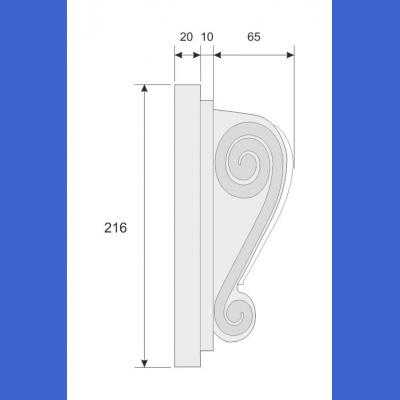 Ozdobny wspornik architektoniczny WE10
