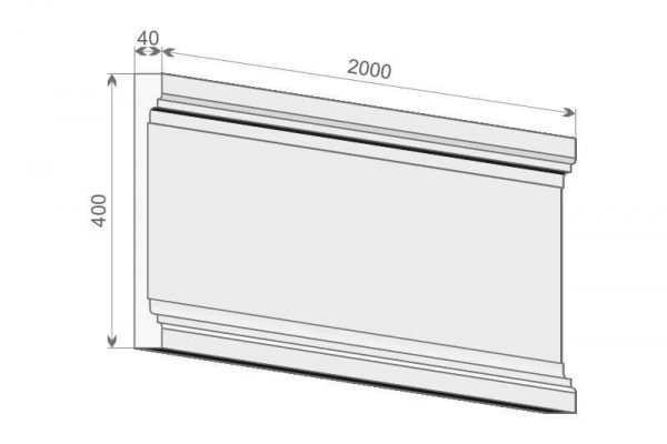 Trzon pilastra PE2/400