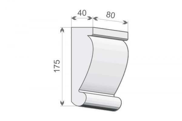 Wspornik elewacyjny WE2