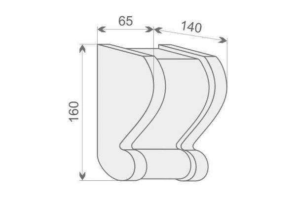 Wspornik elewacyjny WE6